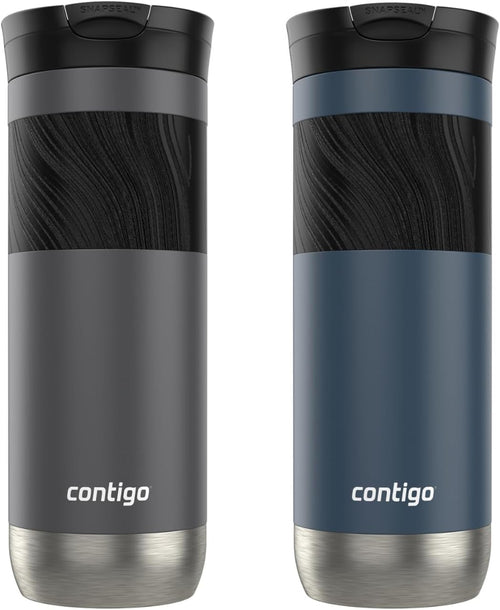 20 oz Stainless Steel Travel Mug with SNAPSEAL Lid, 2-Pack Z689
