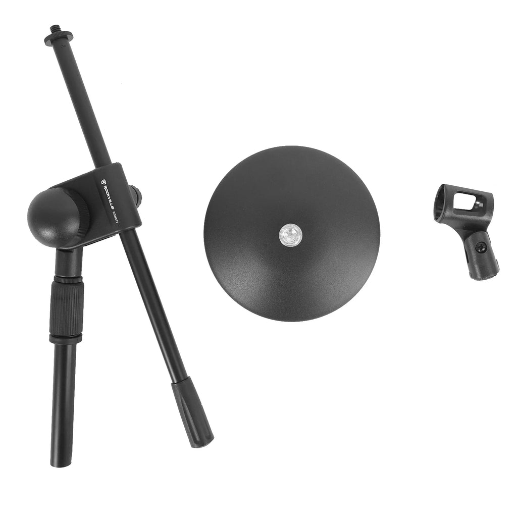 4-Person Podcasting with Mixer Headphones Amp Stands S151