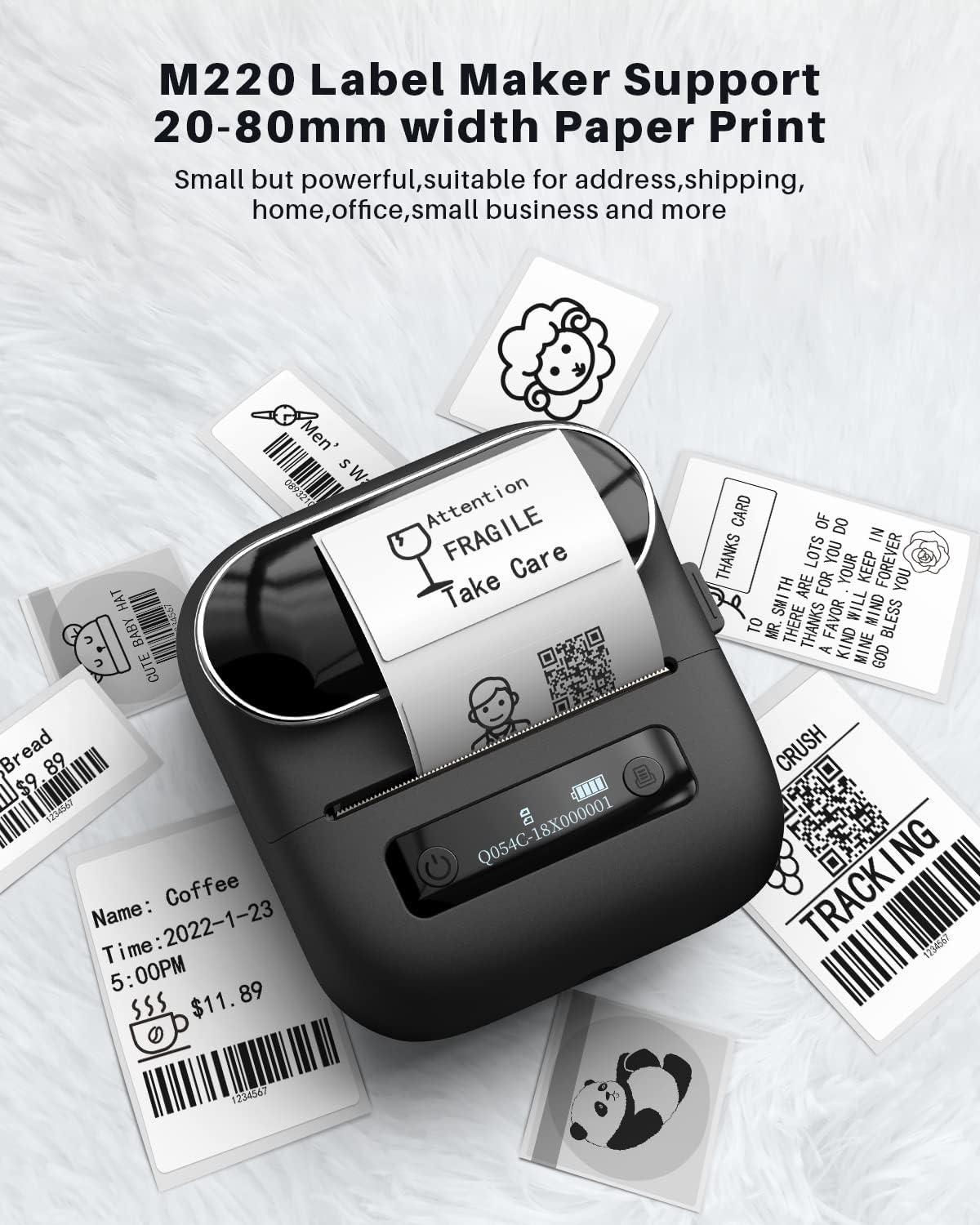 Portable Bluetooth Thermal Label Printer O7450