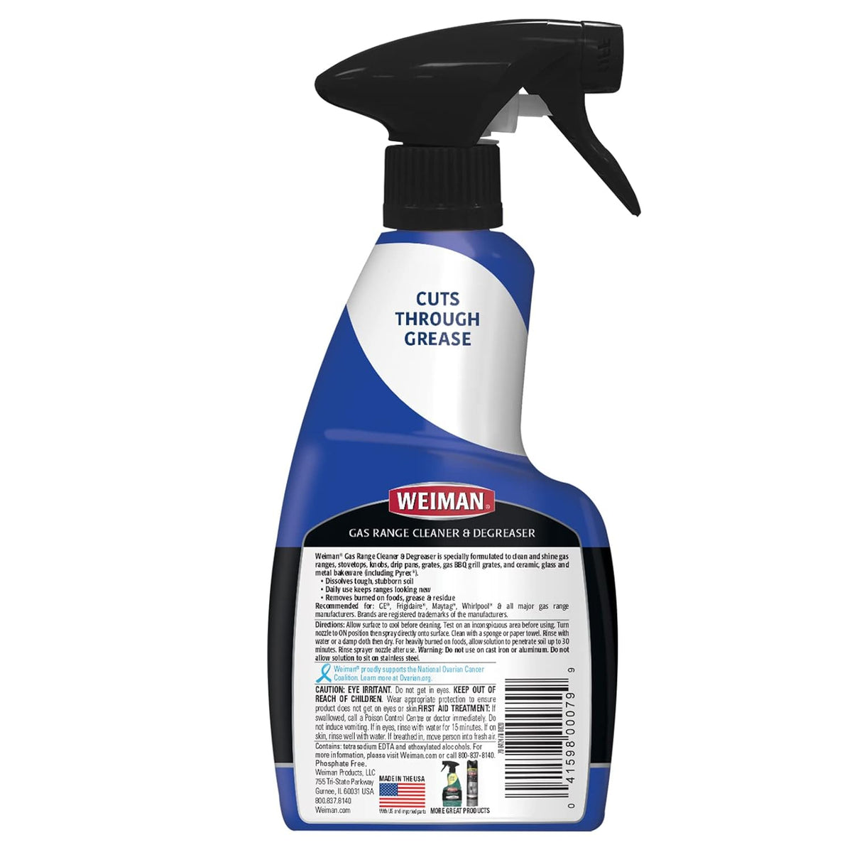 12 Ounce Gas Range Cleaner and Degreaser J4500