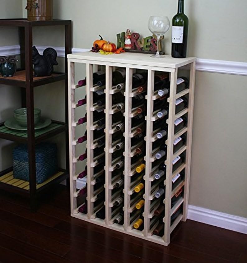 40 Bottle Table Top Wood Wine Rack H644