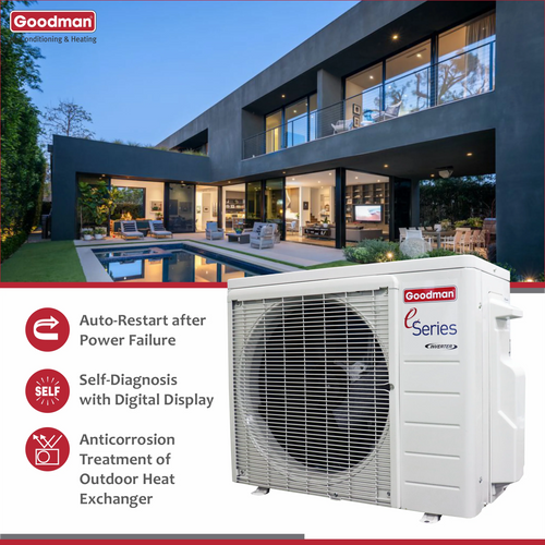 12,000 BTU 18 SEER2 Ductless Mini-Split Heat Pump Air Conditioner M621