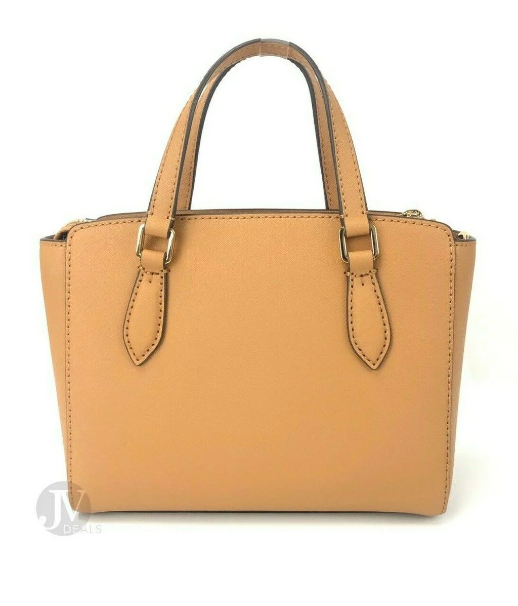 Saffiano Leather Mini Top Zip Tote Handbag Q120982