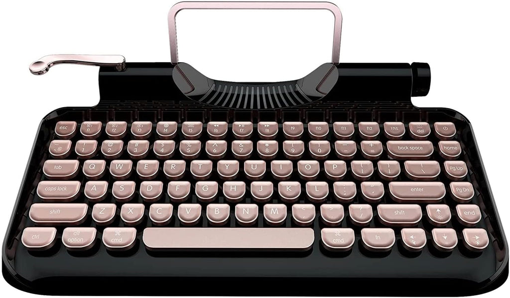 Black Mechanical Wired & Wireless Keyboard with Tablet Stand D4168