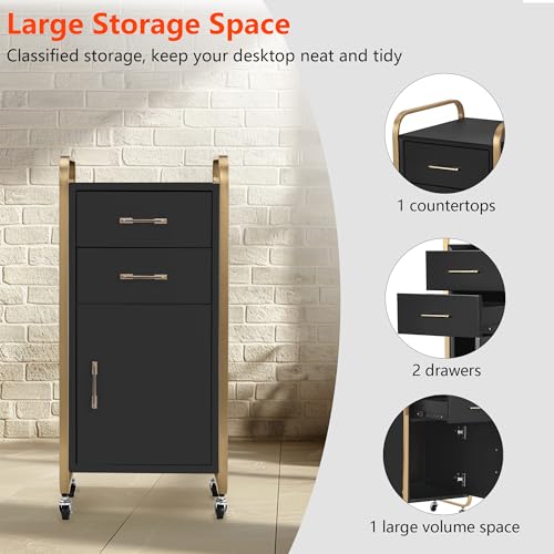 Salon Storage Trolley Cart with Wheels Q34025