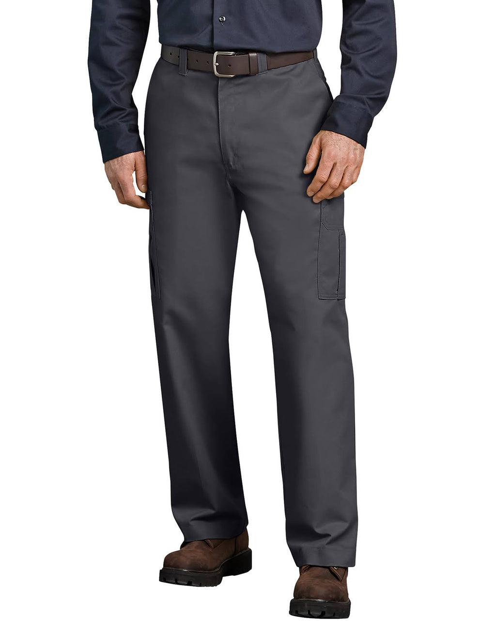 Charcoal Relaxed Fit Cargo Pant Y478