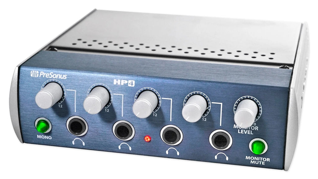4-Person Podcasting with Mixer Headphones Amp Stands S151