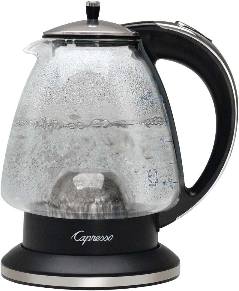 48 oz Black Polished Chrome Rapid-Boil Kettle A49506