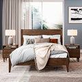 Queen Size Solid Wood Platform Bed Y39813