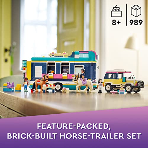 Horse Show Trailer with 2 Horses, SUV Car and Riding Accessories P77491