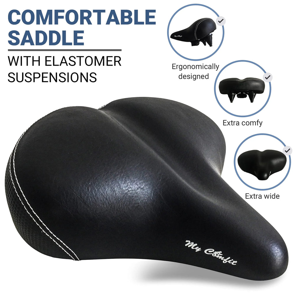 Oversized Extra Wide Bike Seat with Foam Padding V44065