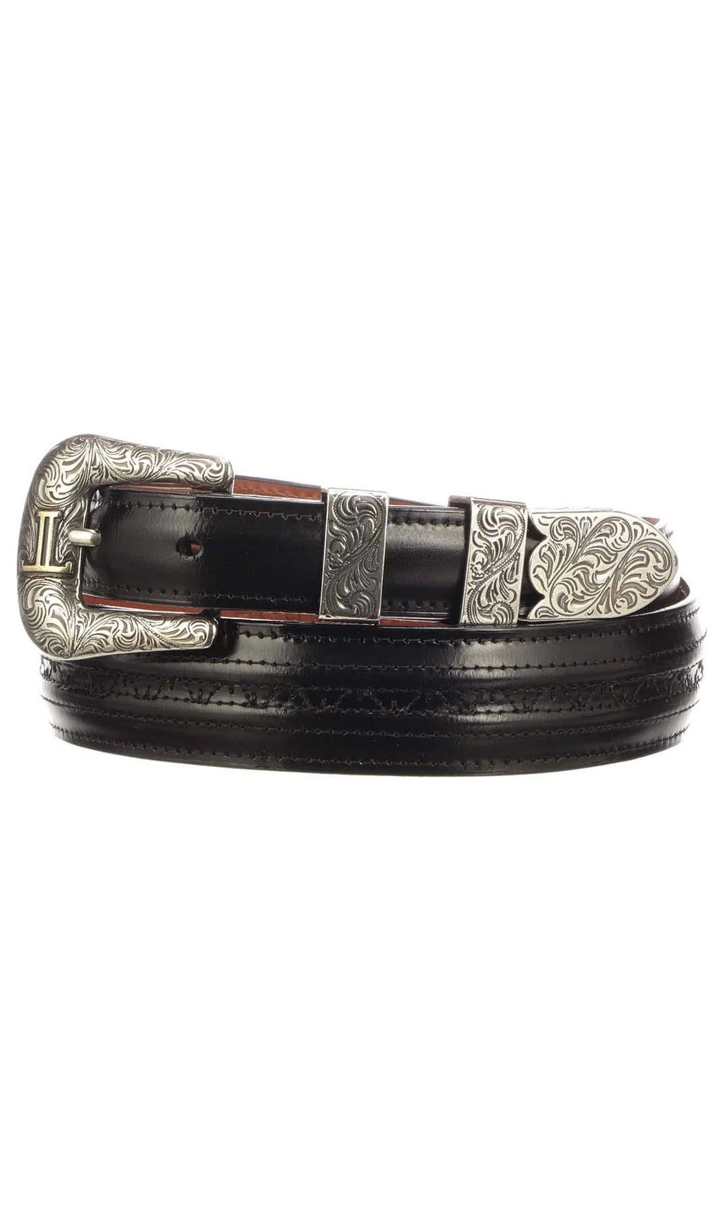 Black Tapered Goat Belt I725
