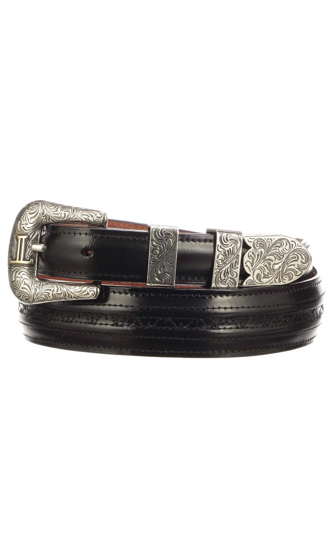 Black Tapered Goat Belt I725
