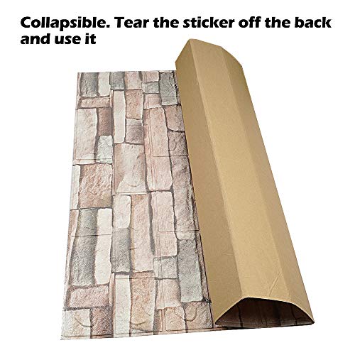 10 Pack Self-Adhesive Faux Stone Wall Panel T4921