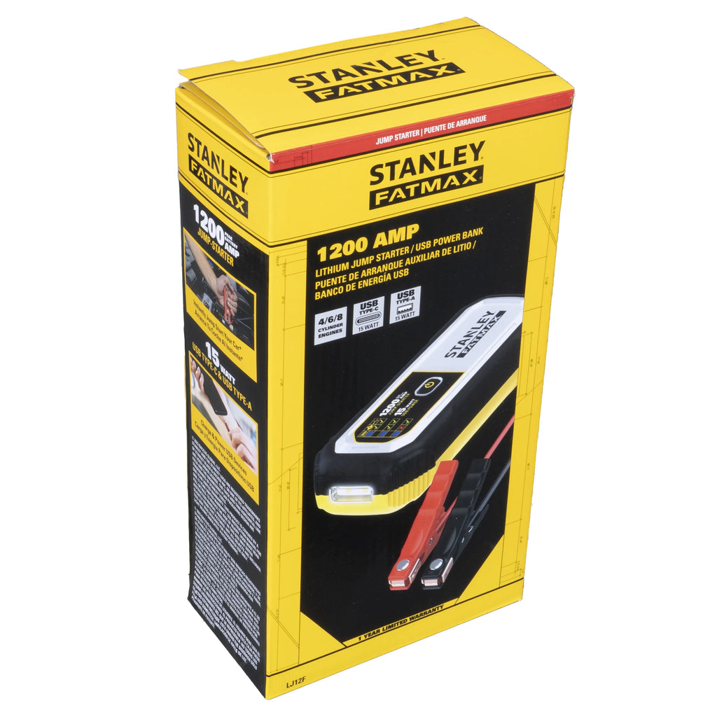 1200 Amp Lithium Jump Starter with USB Power Bank Q330274