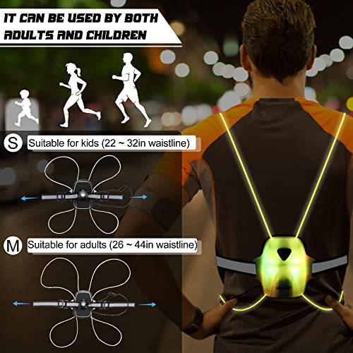 Rechargeable USB LED Reflective Vest for Running B4204