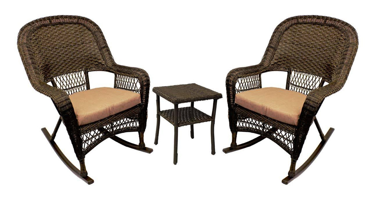 Three Piece Wicker Rocker Chat Set G959