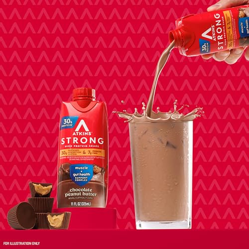 Milk Chocolate Flavored High Protein Shake, 30g Protein, 12 Count D628
