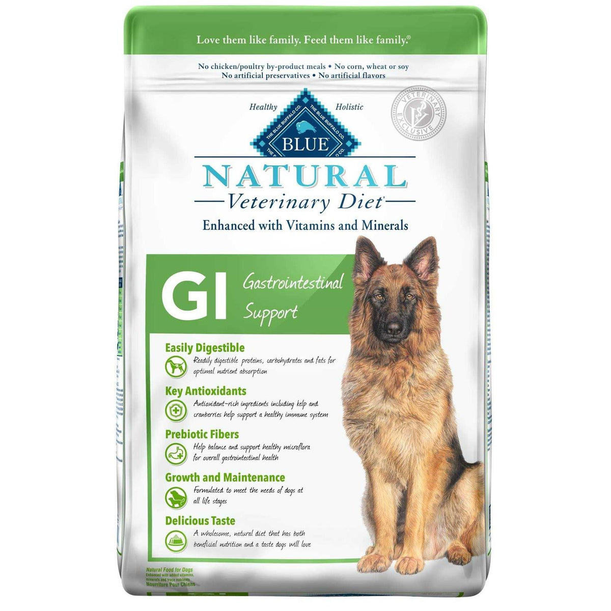 Natural Veterinary Diet GI Gastrointestinal Support Dry Dog Food Q5625
