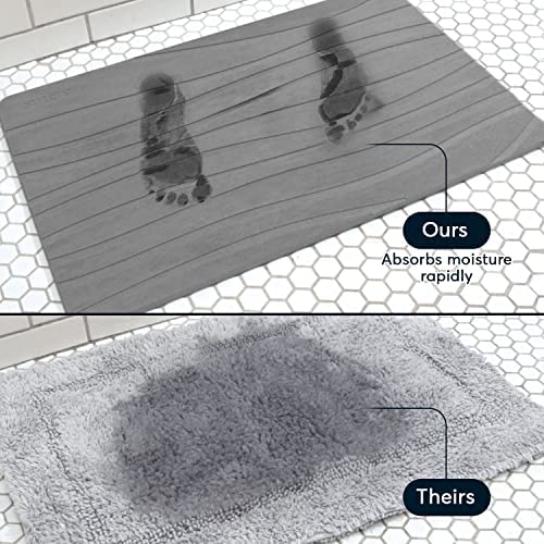 Gray Stone Bath Mat V6763