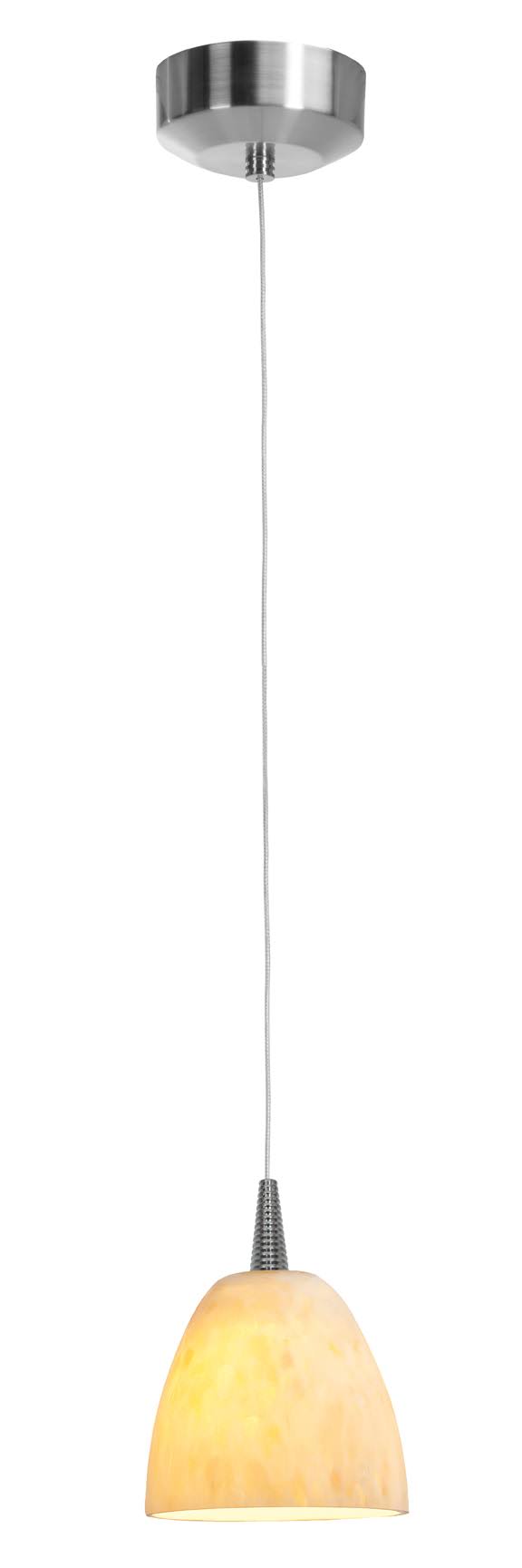LED Pendant with Fire Glass D14506