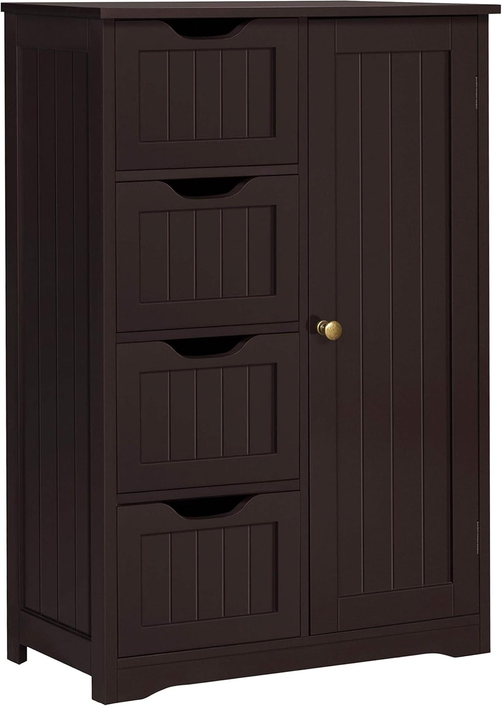 Gray 4 Drawer Bathroom Floor Cabinet F3085
