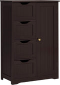 Gray 4 Drawer Bathroom Floor Cabinet F3085