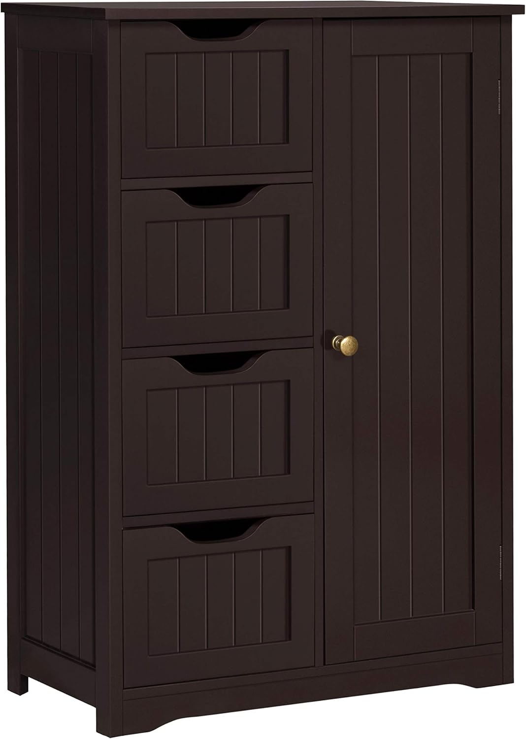 Gray 4 Drawer Bathroom Floor Cabinet F3085