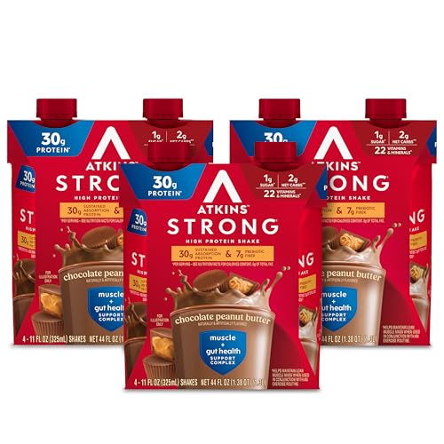 Milk Chocolate Flavored High Protein Shake, 30g Protein, 12 Count D628