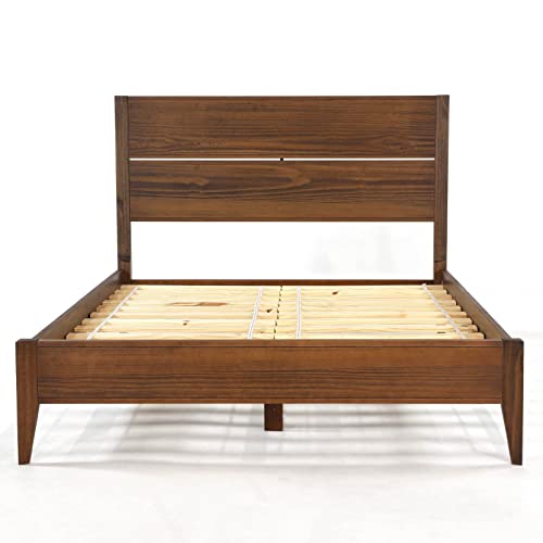 Queen Size Solid Wood Platform Bed Y39813