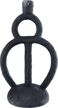 Black Resin Candleholder F137226