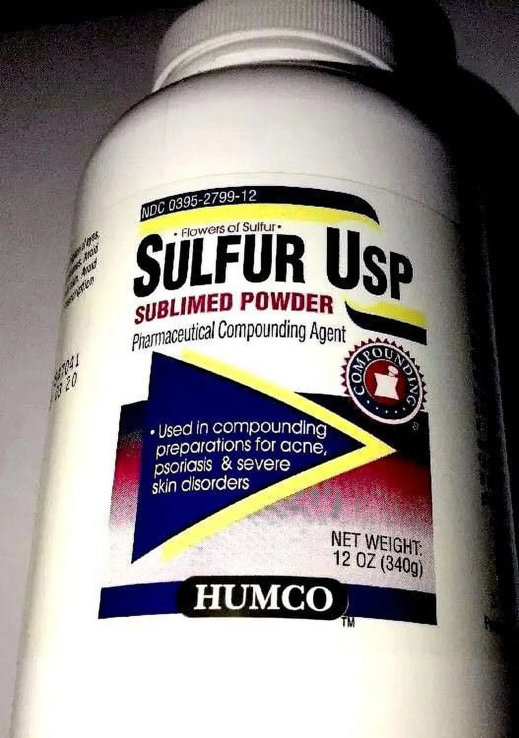 Sulfur Sublimed Powder, 12 Oz. B186882