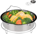 Stainless Steel 6-quart Electric Pressure Cooker Steam Rack Steamer Basket Insert Set R741044