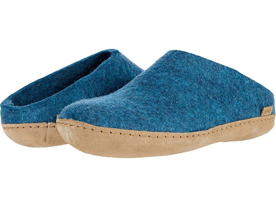 Open Heel Petrol Shoes O1548