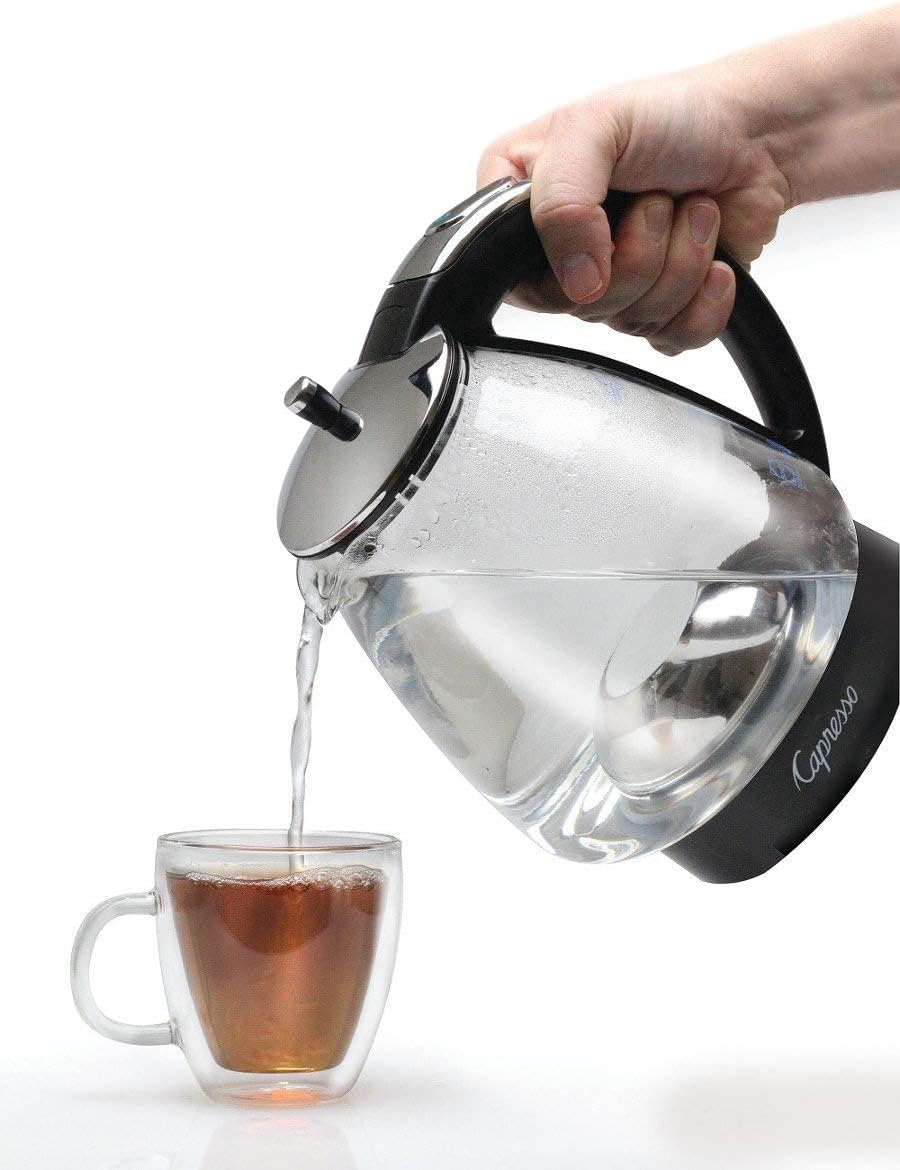 48 oz Black Polished Chrome Rapid-Boil Kettle A49506