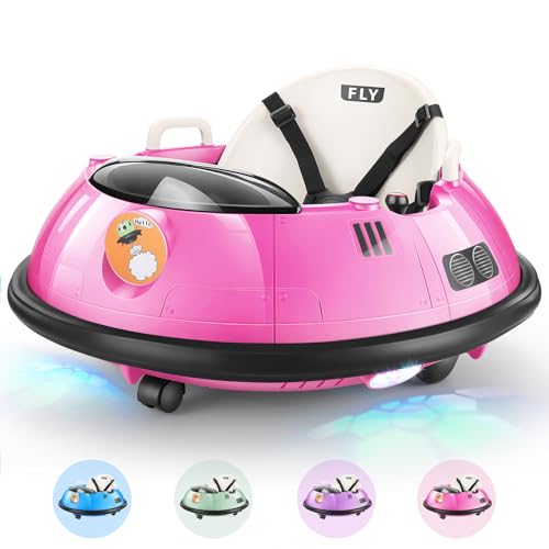 Pink Kids Bumper Car with Remote Control Q370029