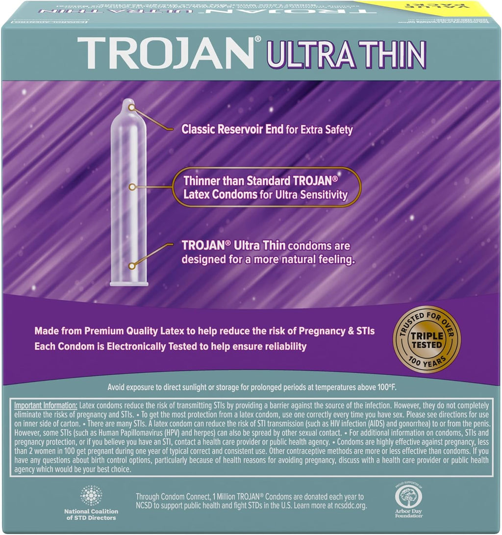 Ultra Thin Lubricated Condoms, 36 Count N484