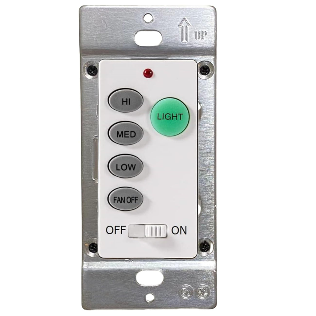 Ceiling Fan Wall Remote Control with Adjustable 3 Speed Light Dimmer R620