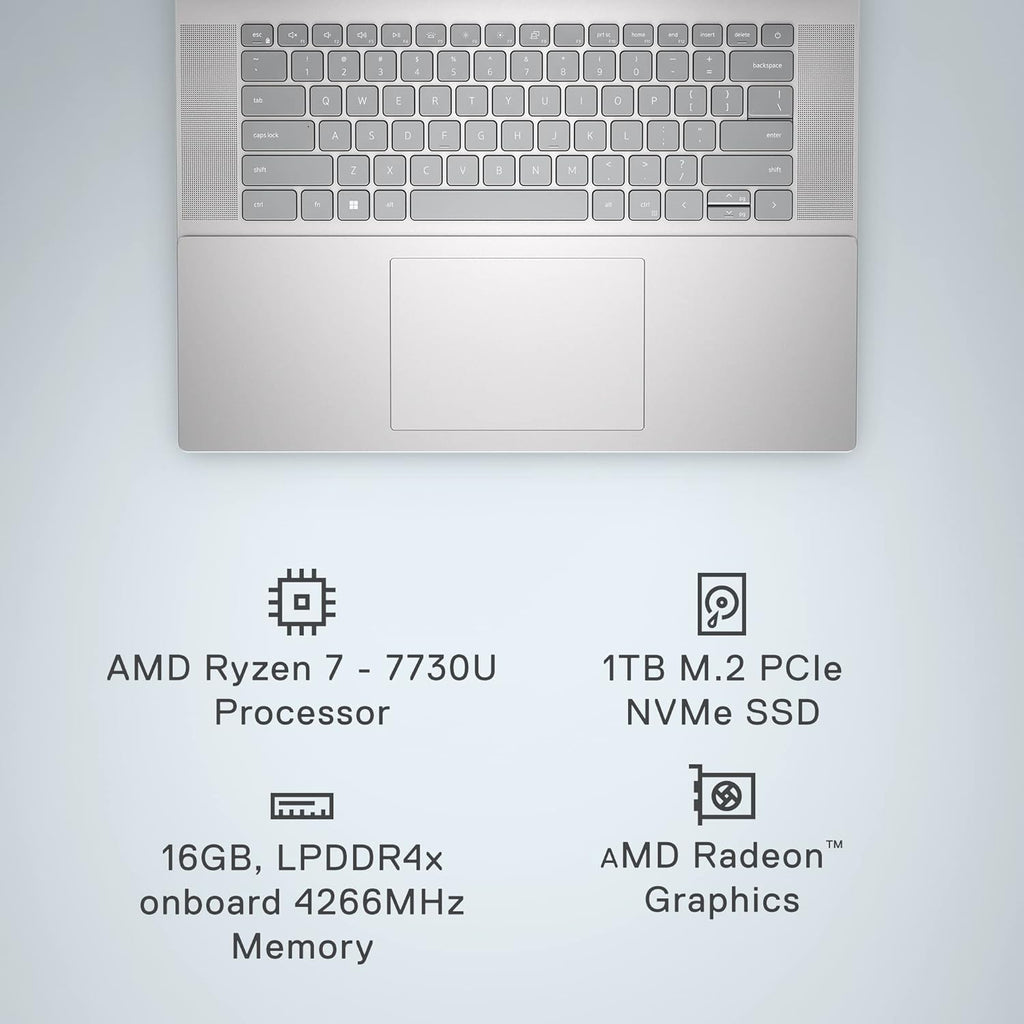16 inch QHD Laptop with AMD Ryzen 7, 16GB RAM, 1TB SSD, Windows 11 Home Q894
