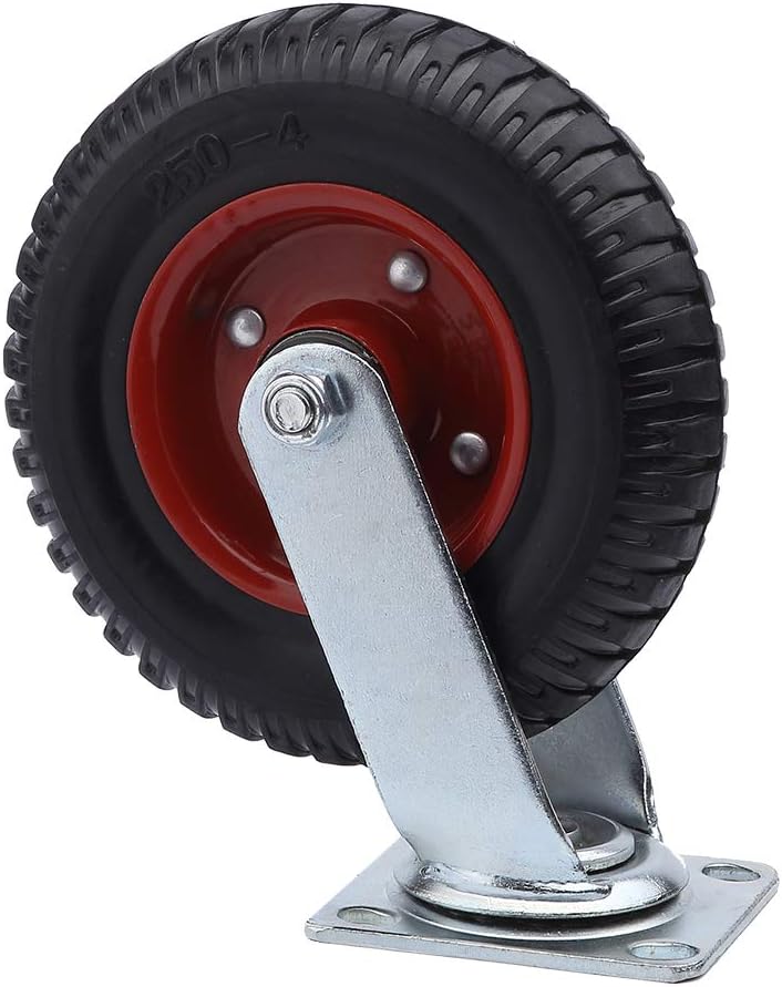 8 inch Black Rubber Swivel Casters F832818