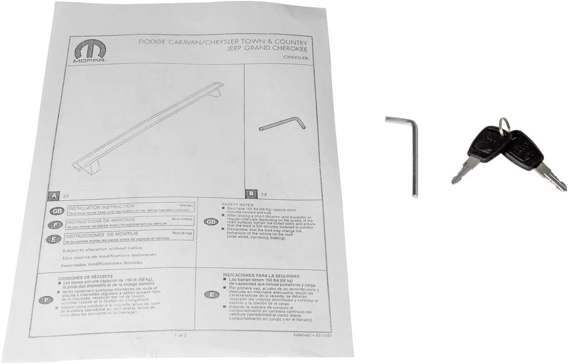Black Roof Top Cross Bars Rack Cargo Carrier H638