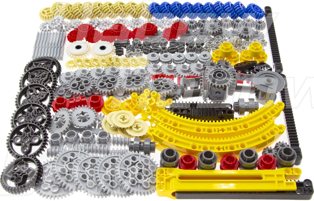 233pcs Technic Gears Axle Pin Connector Cam Worm Cogs Steering Parts Differential Engine Kit B138437