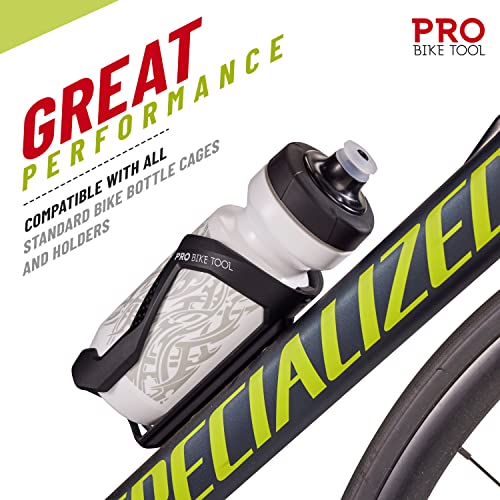 Bike Water Bottle 550 ml 19 oz Soft Silicone Mouthpiece Fast Flow Valve C472302