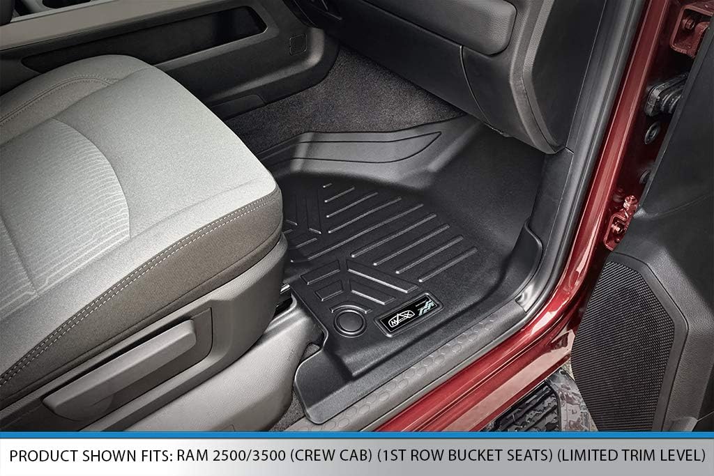 Custom 2 Row Black Floor Mats Liner Set F4967