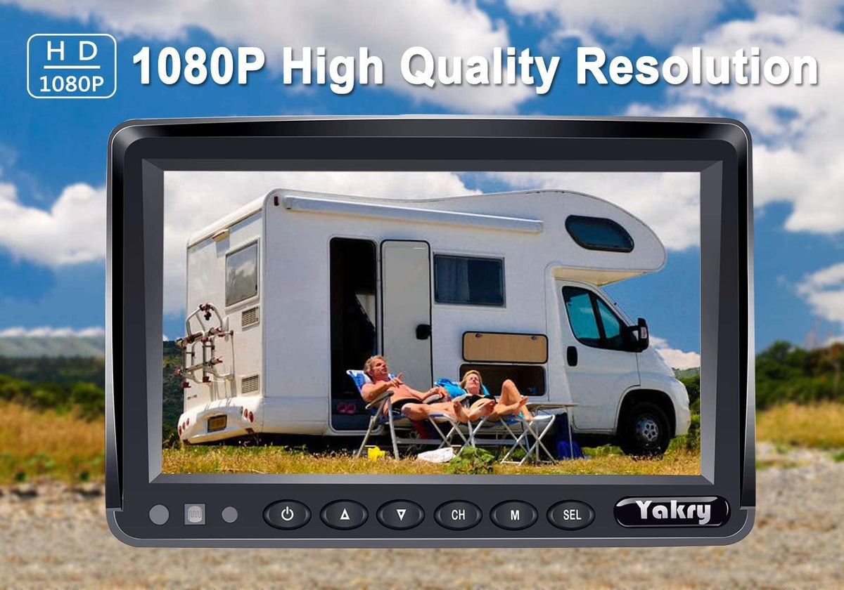 HD 1080P 7 Inch Monitor Backup Camera Kit Q184
