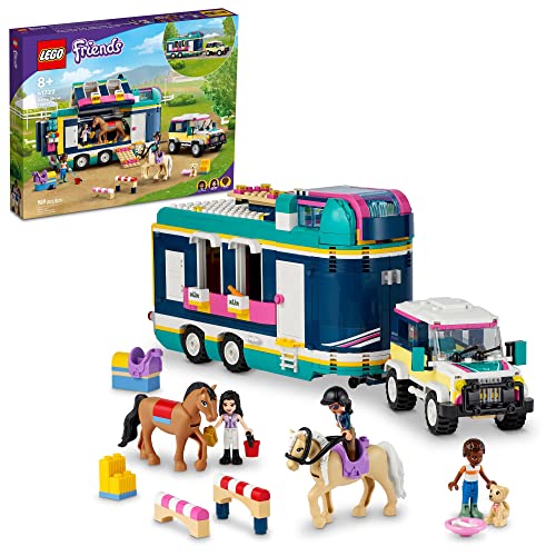 Horse Show Trailer with 2 Horses, SUV Car and Riding Accessories P77491