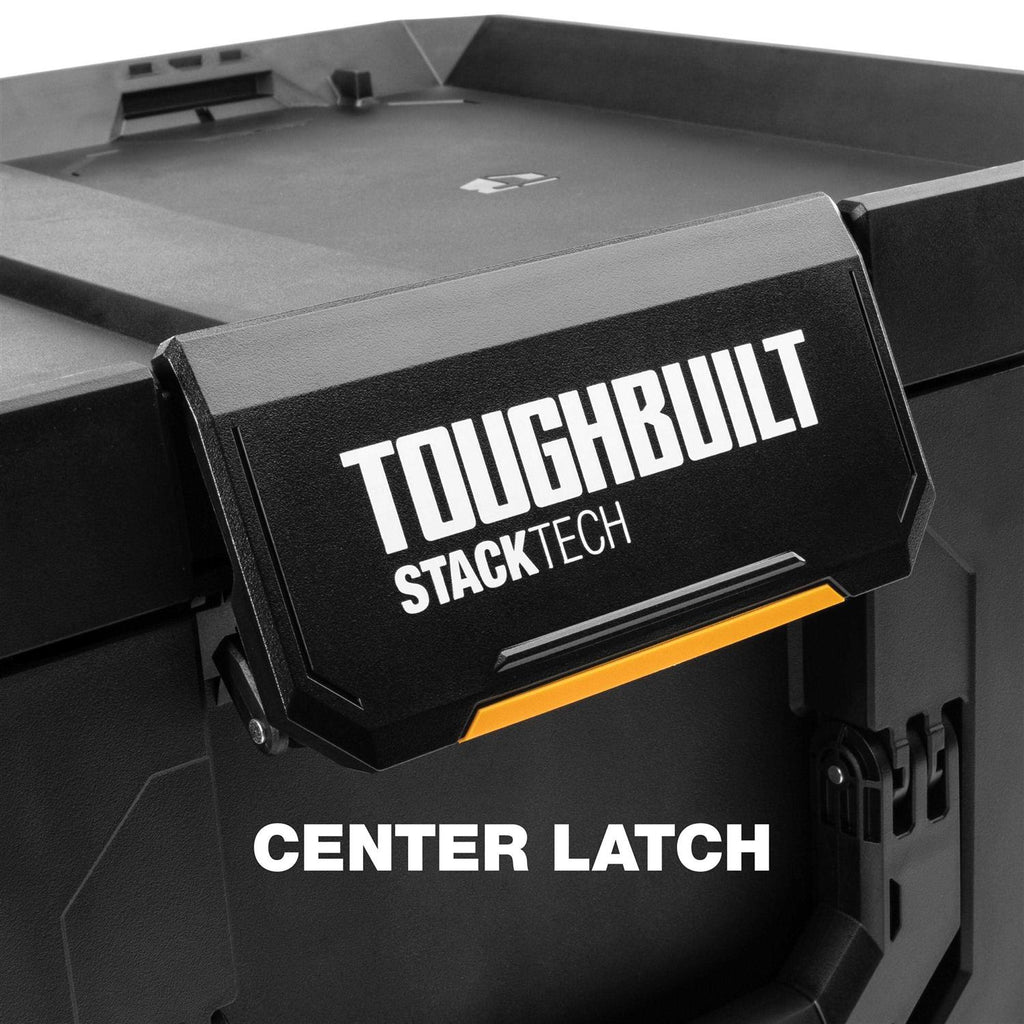 Large 21-in Black Plastic Lockable Tool Box J930