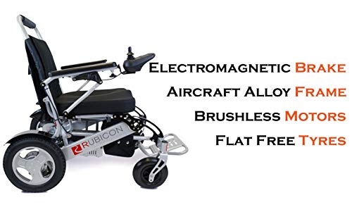 Electric Wheelchair, All Terrain, Powerful Brushless 600W Motors, Heavy Duty, Foldable Q39571
