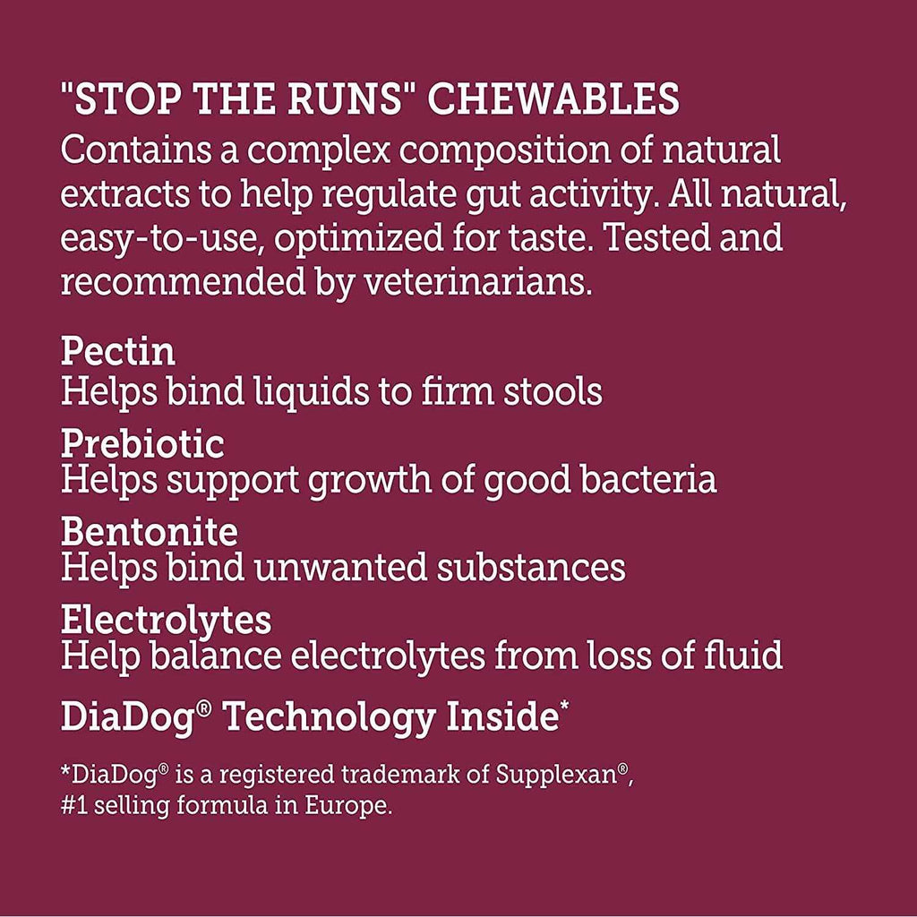 Stop the Runs Chewables for Dogs O16658
