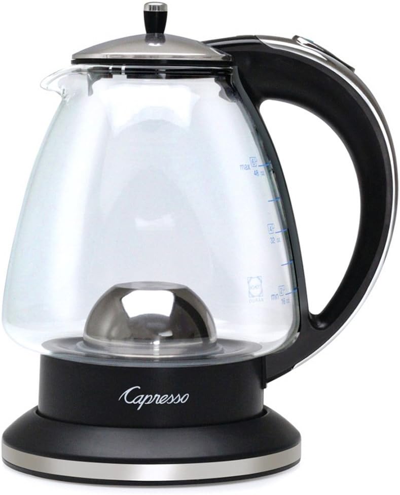 48 oz Black Polished Chrome Rapid-Boil Kettle A49506